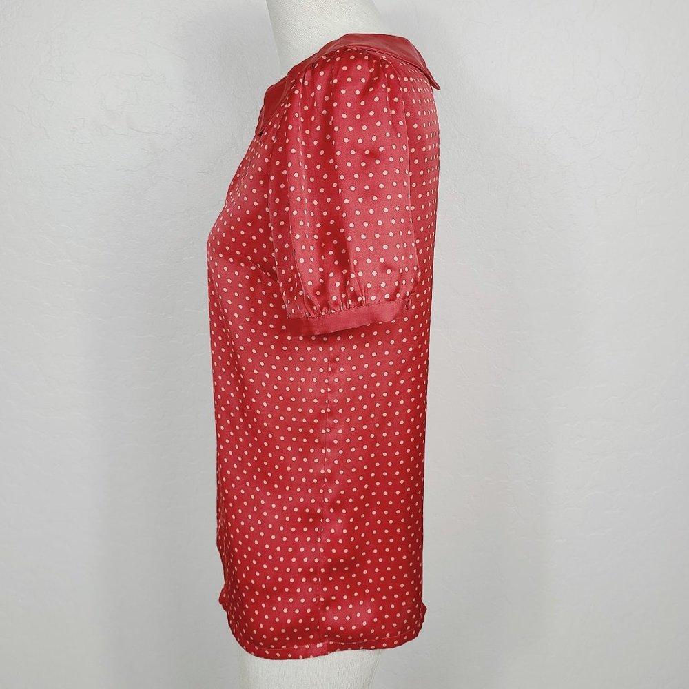 Hi There From Karen Walker Polka Dot Peter Pan Top - Picture 2 of 5